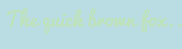 Image with Font Color BEE3BA and Background Color BADCE3